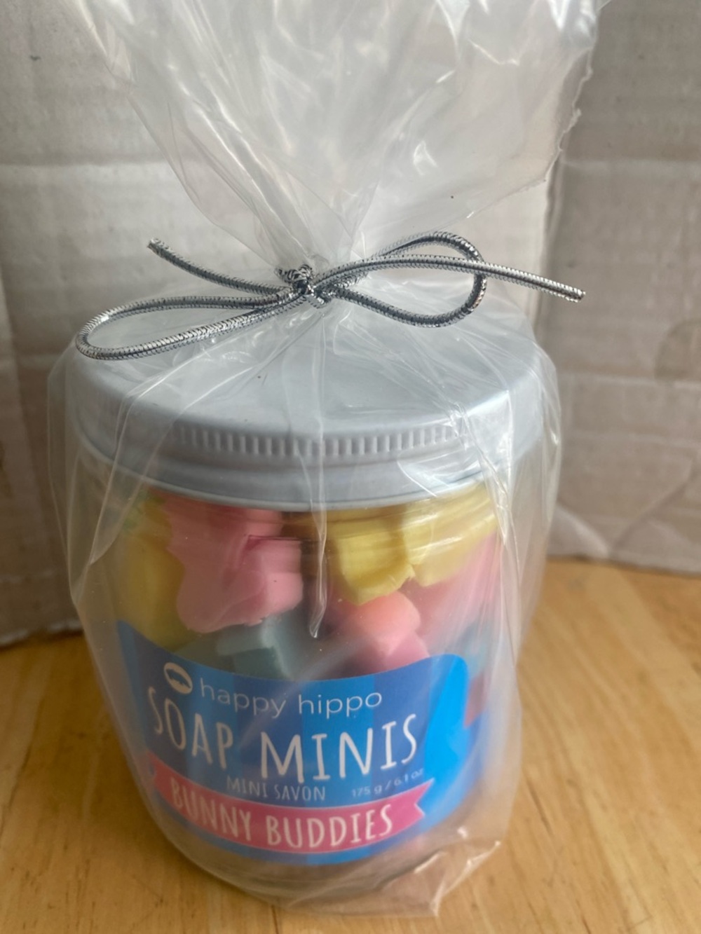 Soap Minis Bunny Buddies - Pastel Multi-Color 6.1 oz full jar. NWT NIP